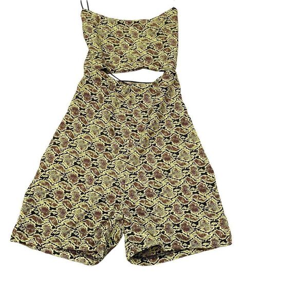 Brand‎ new with Tags Tiger Mist Snake Print Beda Strappy Playsuit romper Medium - Picture 6 of 13